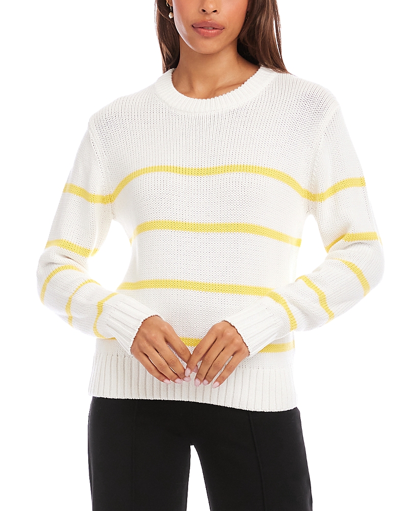 Karen Kane Stripe Crewneck Sweater