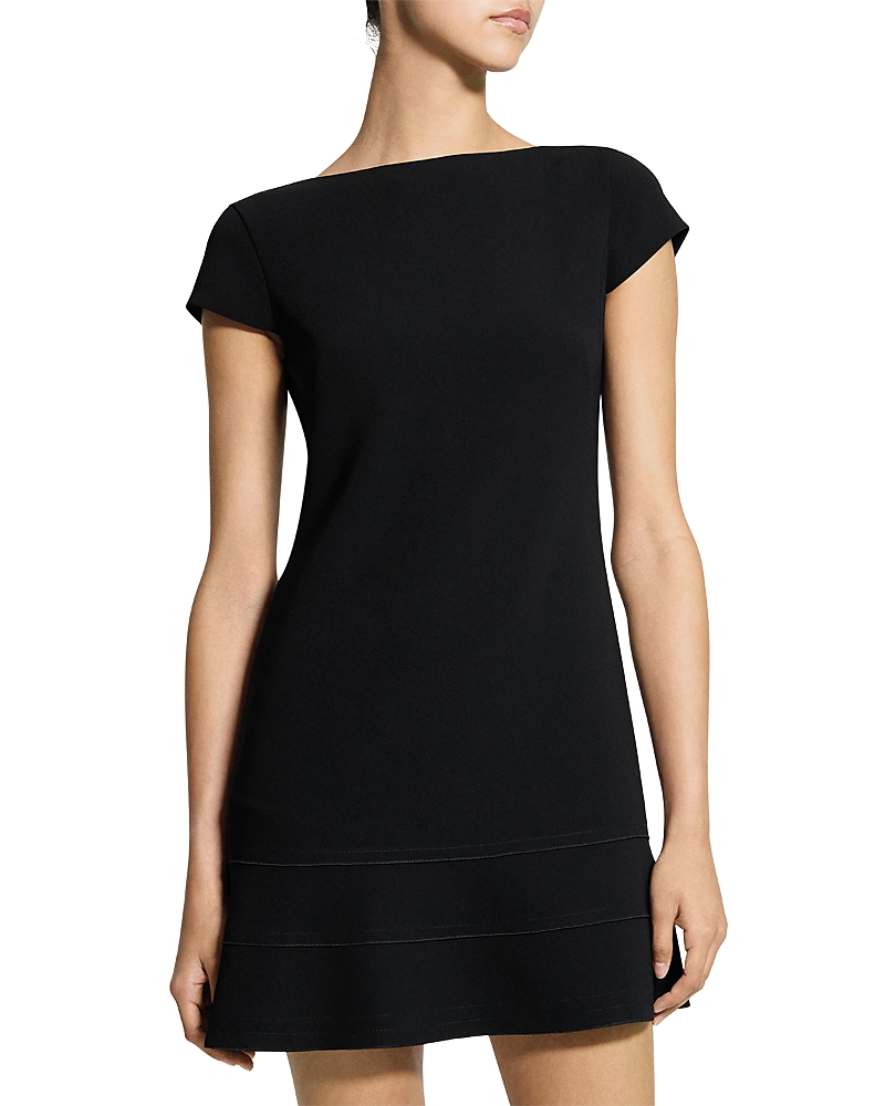 Theory Tiered Seam Cap Sleeve Dress