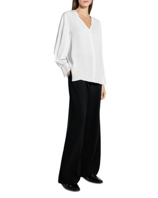 Silk Volume Sleeve Blouse