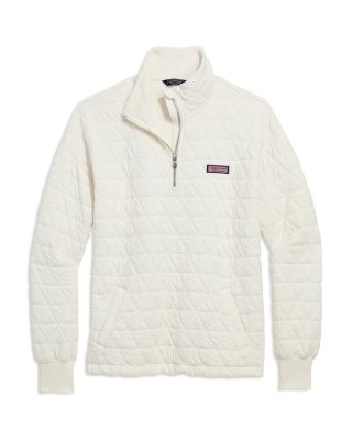 Quilted Quarter Zip Sweatshirt