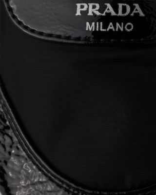  Women's Collapse Re-Nylon And Leather Sneakers