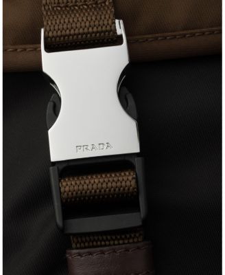  Re-Nylon and Leather Shoulder Bag