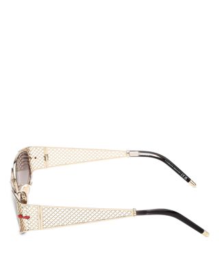 Oval Metal Sunglasses, 55mm