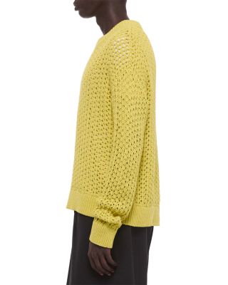 Open Stitch Crewneck Sweater