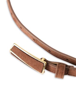 Women's Elodie Slim Nubuck Leather Belt