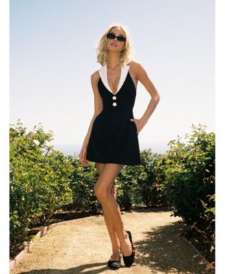  Ignacia Office Casual Halter Mini A-line Dress