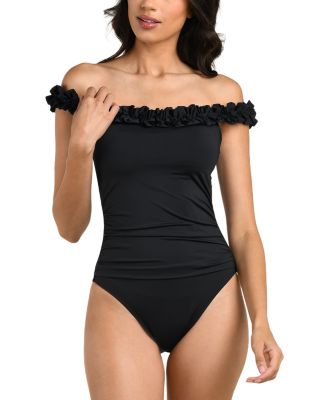 Island Goddess Off The Shoulder One Piece Swimsuit