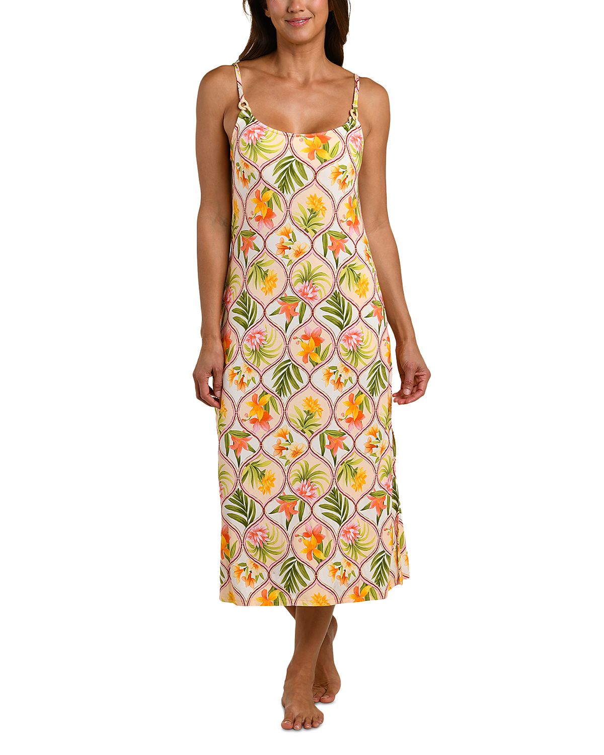 La Blanca Palm Raffia Ring Dress