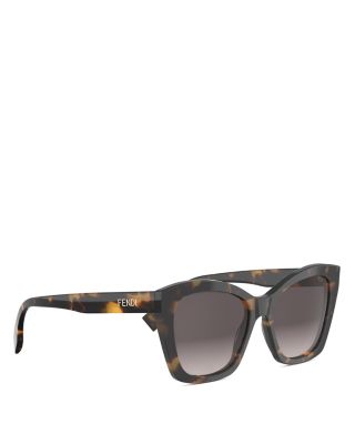 Lettering Cat Eye Sunglasses, 55mm