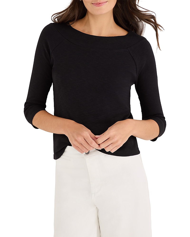 Nzt By Nic+Zoe 3/4 Sleeve Ballet Boat Tee