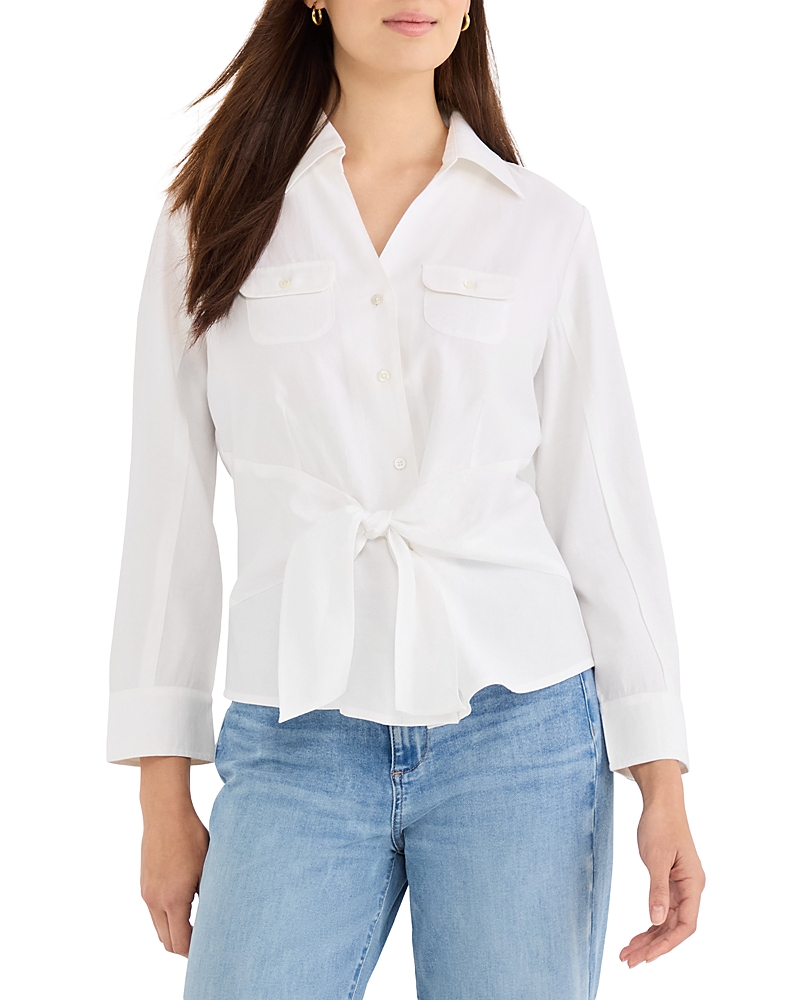 Nic+Zoe Iconic Tie Front Shirt