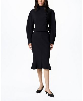 Asymmetric Buttoned Tailored Jacket