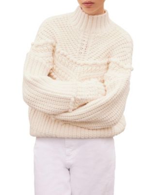  Women's Bobble Detail Knit Sweater
