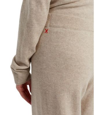  Women's Wool Cashmere Wide Leg Track Pants