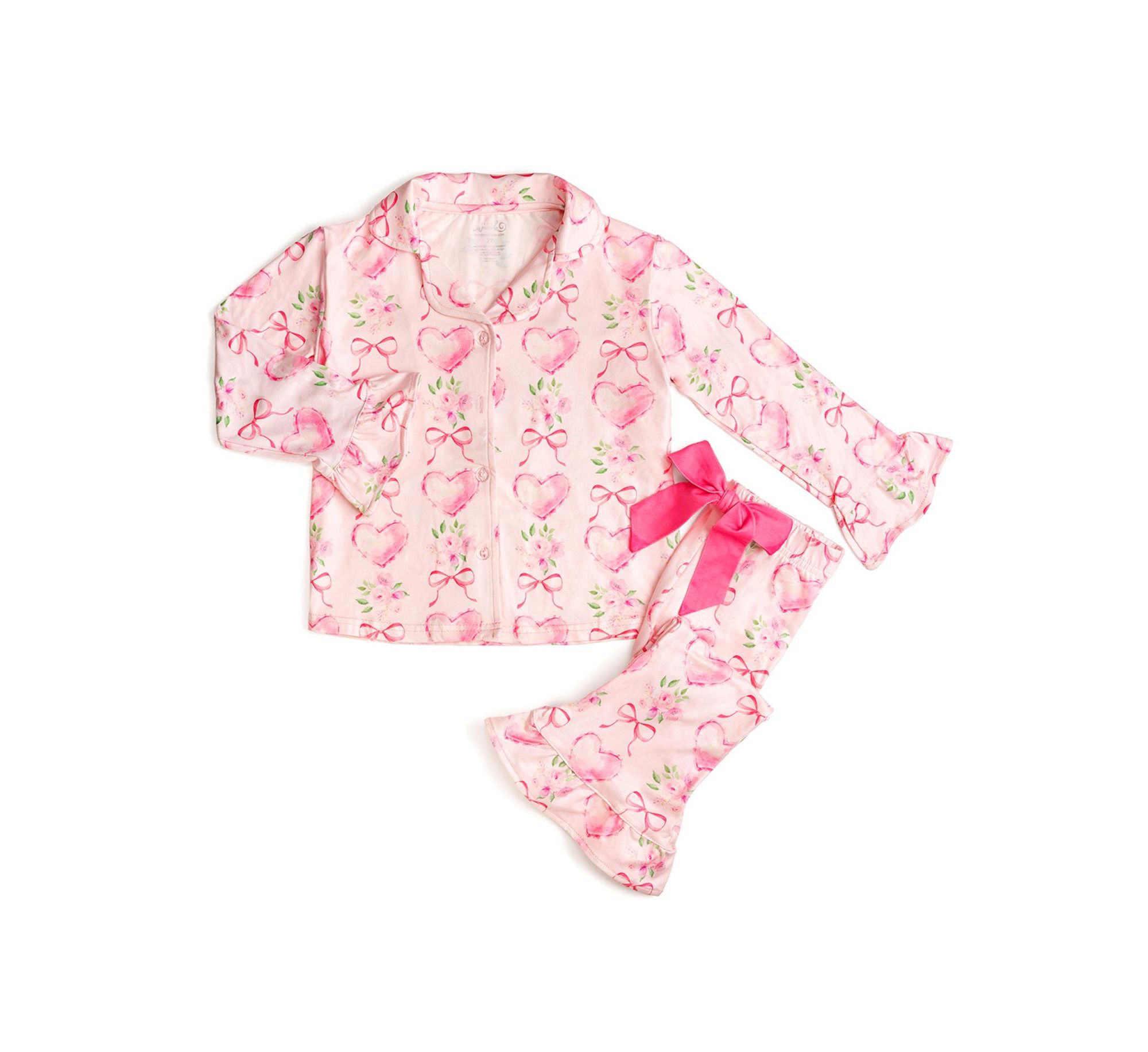 Girls' Heart Floral Trellis Lounge Set - Little Kid, Big Kid - Image 1