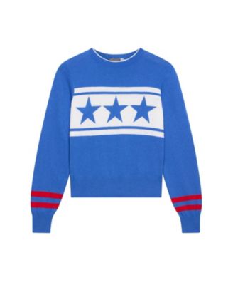  Women's Cotton Blend Star Knit Sweater