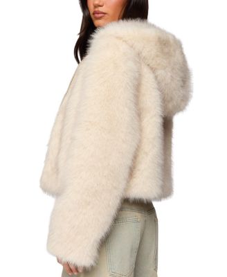 Beyonca Hooded Faux Fur Jacket
