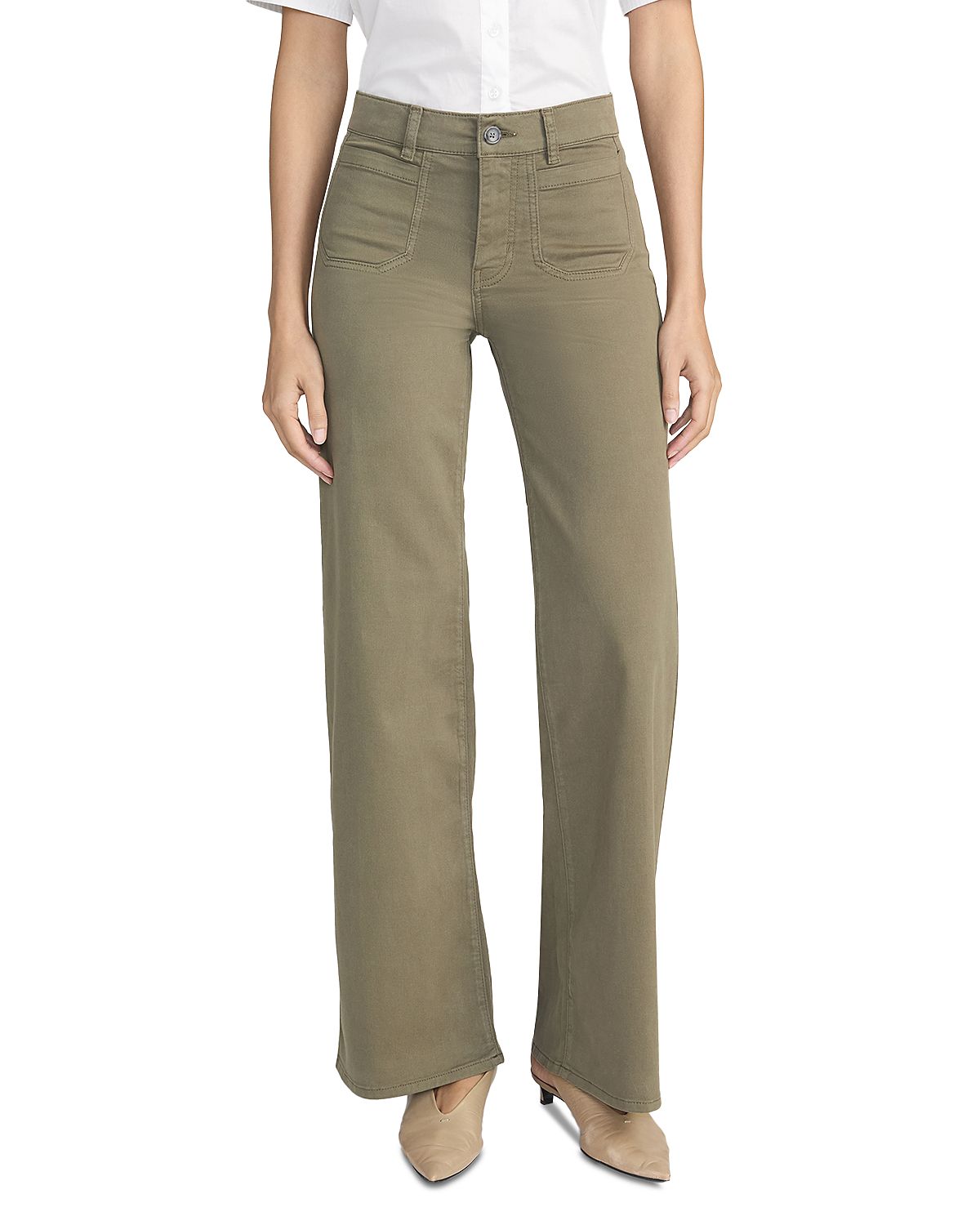 Frame Le Slim High Rise Palazzo Jeans