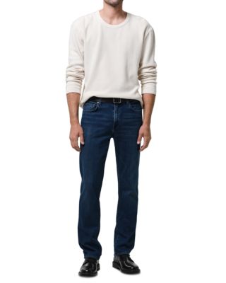 Elijah Relaxed Straight Jeans in Tinted Dark