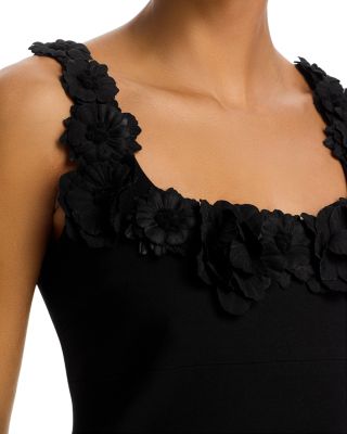 Applique Floral Mini Dress - Exclusive