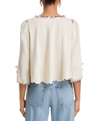 Sequinned Bed Jacket