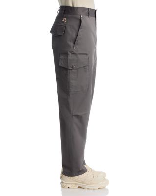 Cargo Cotton Blend Gabardine Pants