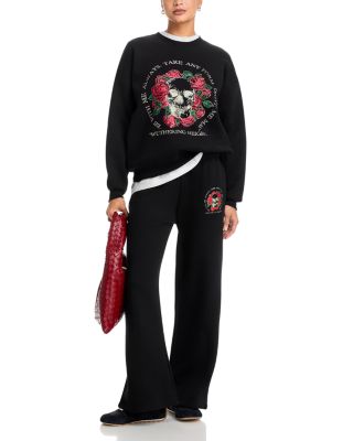 Rose Skull Graphic Sweatshirt - Exclusive