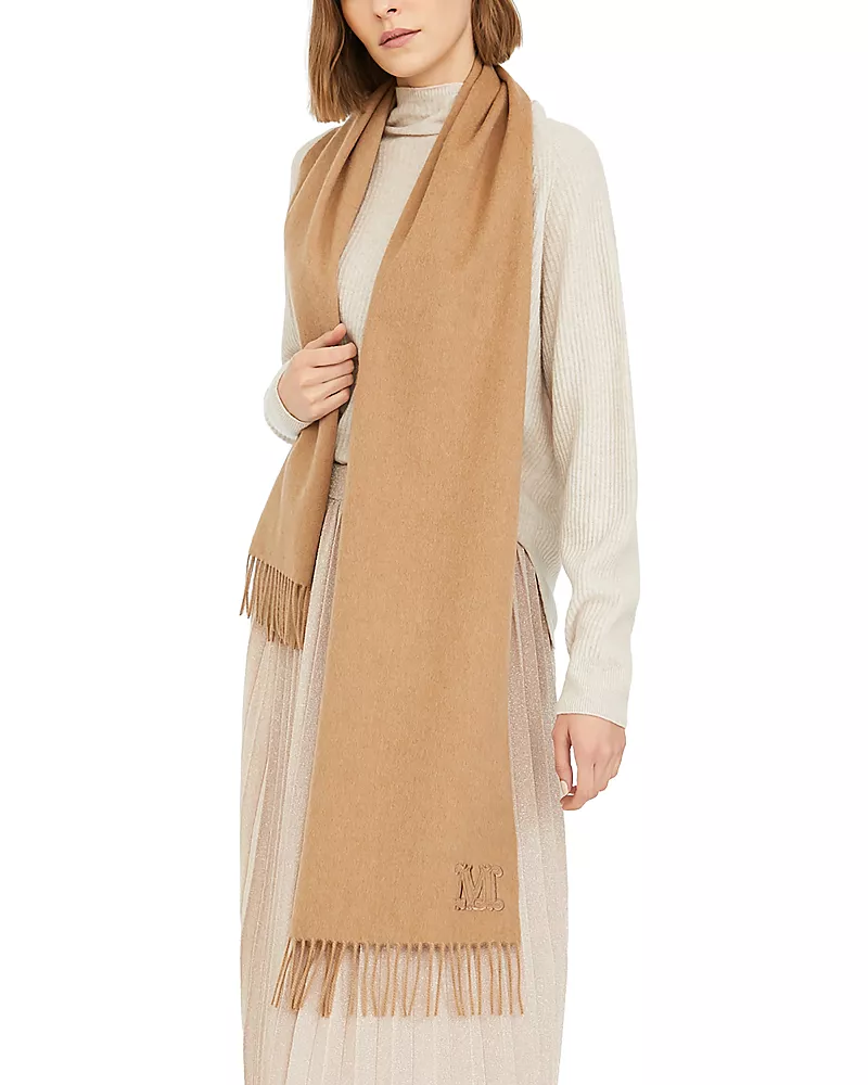 Max Mara Wkclara Monogram Cashmere Scarf