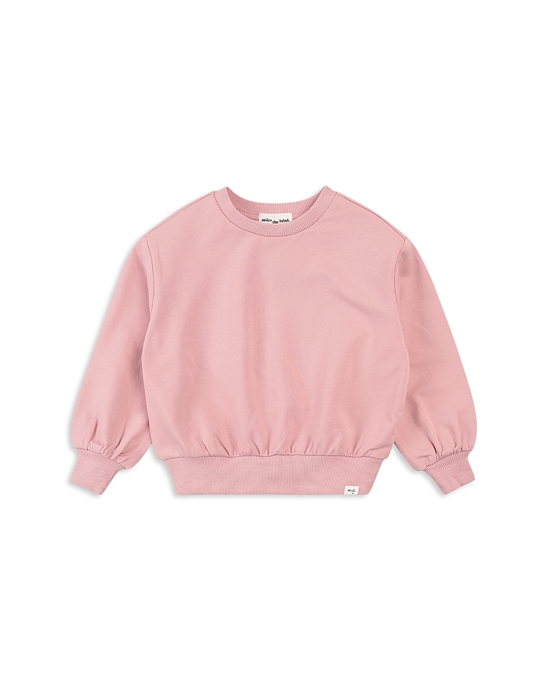 Miles The Label Girls' Long Sleeved Knit Sweatshirt - Little Kid, Big Kid