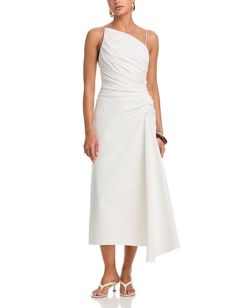 A. l.c. Juno Ruched Midi Dress