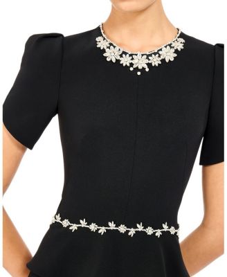  Jules Floral-Embellished Midi Dress