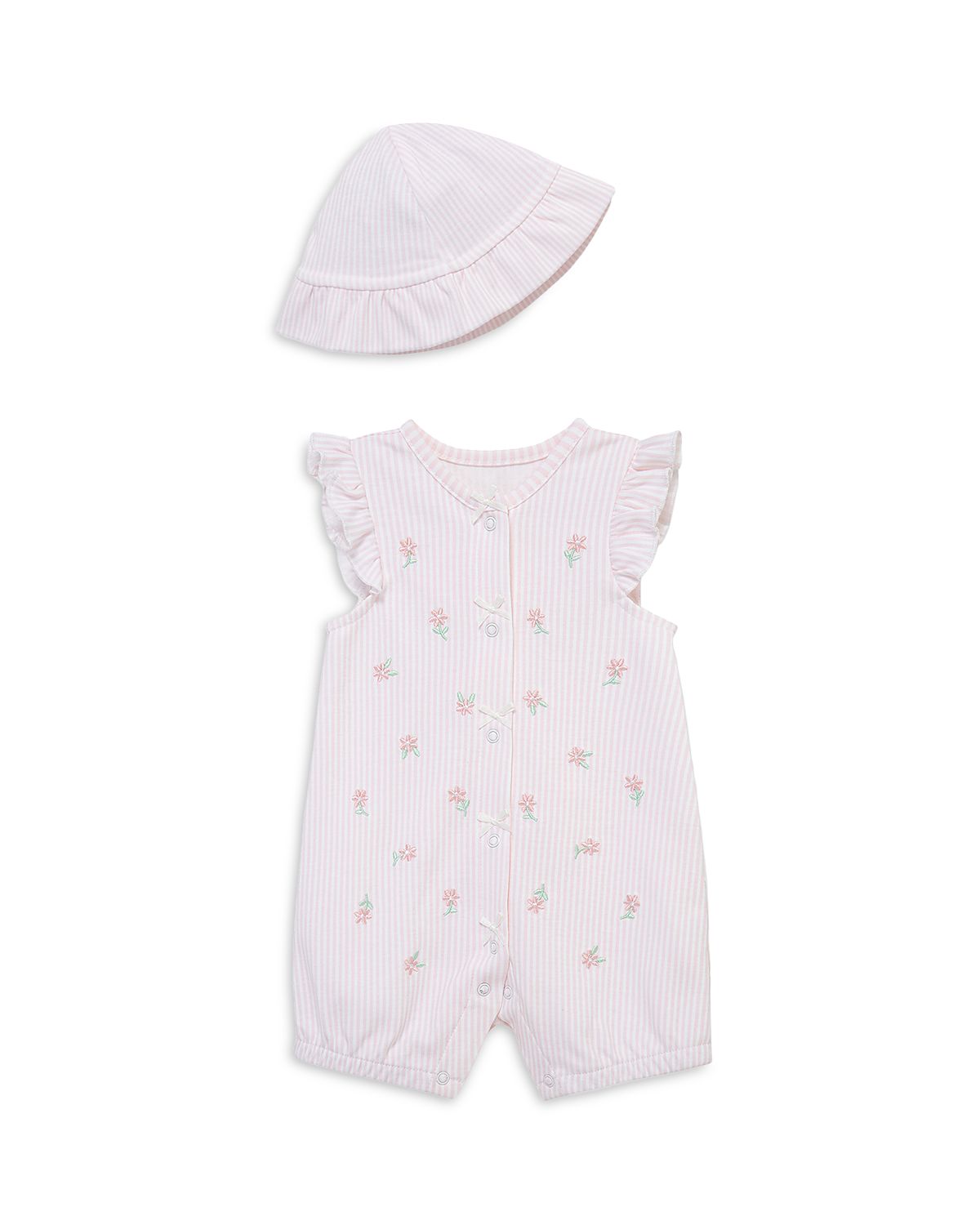 Little Me Girls' Picnic Romper & Hat Set - Baby
