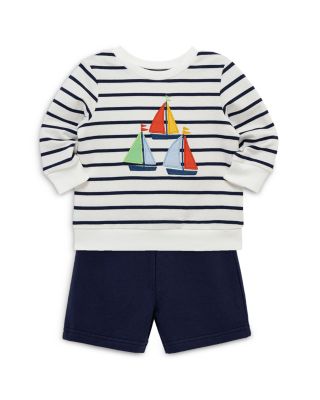 Unisex Nautical Active Top & Shorts Set - Baby