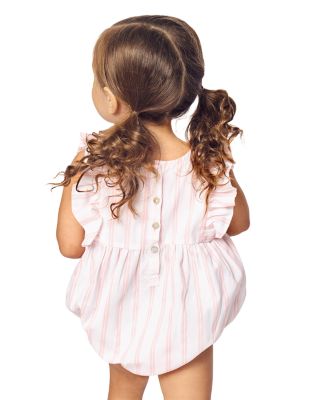 Girls' Striped Ruffled Romper - Baby