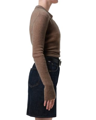 Simone Wool Cashmere Polo Sweater