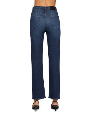 High Rise Straight Leg Jeans in Midnight Ridge