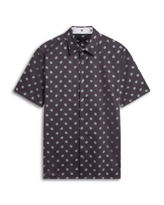 Chaska Short Sleeve Regular Fit Ditsy Floral Print Shirt