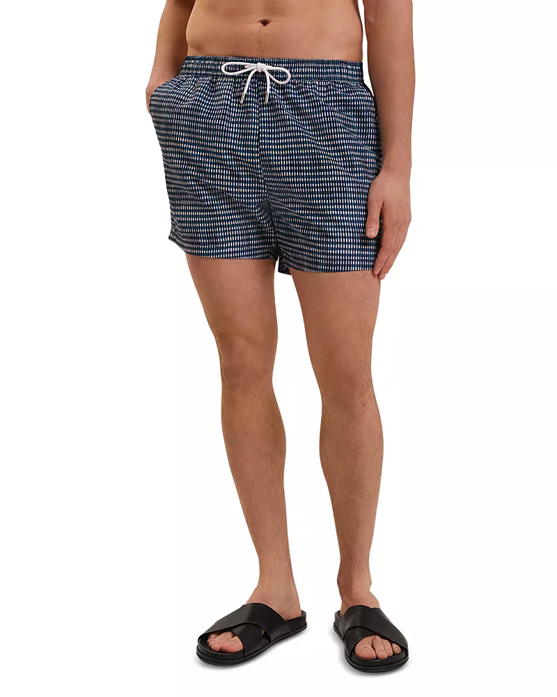 Ted Baker Compten Blurred Check Swim Shorts