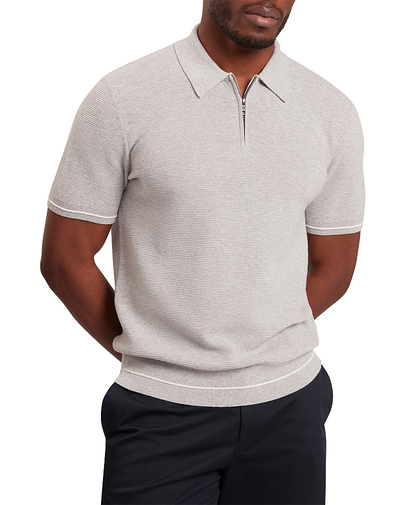 Ted Baker Deckers Ottoman Quarter Zip Polo