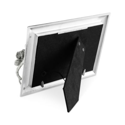 Silver Tone Orchid Frame,  5" x 7"