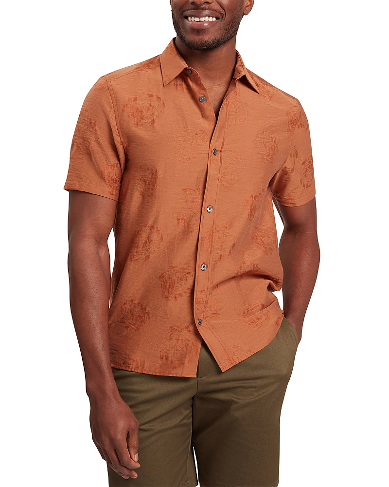 Ted Baker Fabiane Short Sleeve Regular Fit Floral Jacquard Shirt