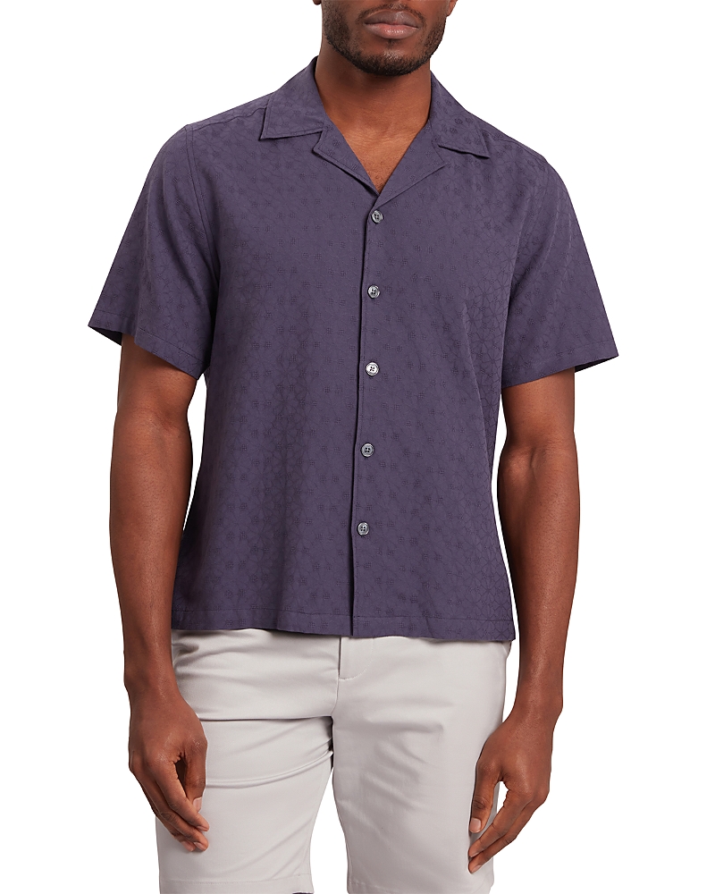 Ted Baker Fleurre Jacquard Relaxed Fit Camp Shirt