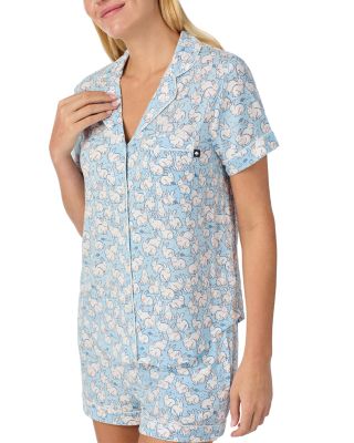 Jersey Short Sleeve Boxer Pajama Set