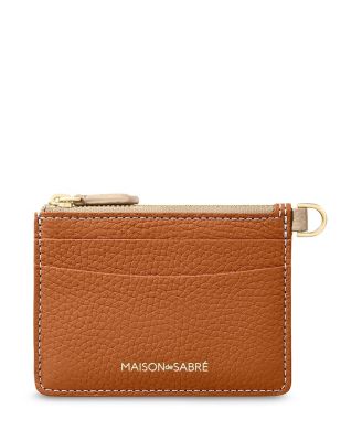 MAISON de SABRE Leather Zipped Card Pouch