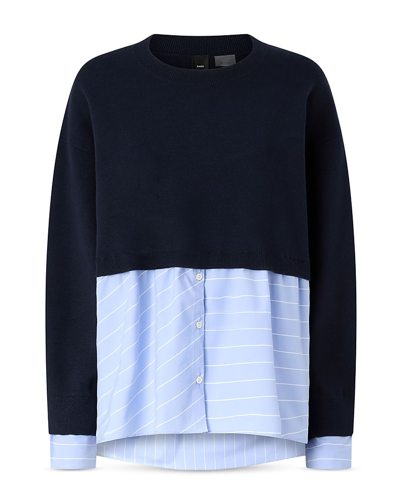 Pinko Lava Mixed Media Sweater