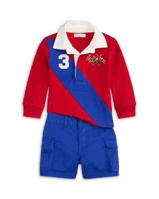 Boys' Triple Pony Rugby Shirt & Shorts Set - Baby