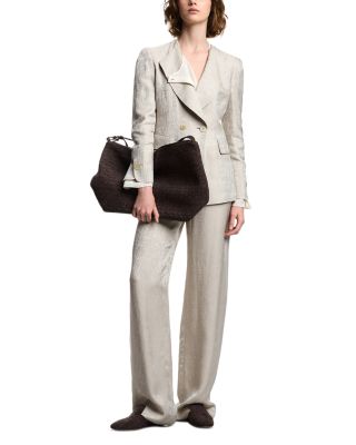 Textured Jacquard Pants