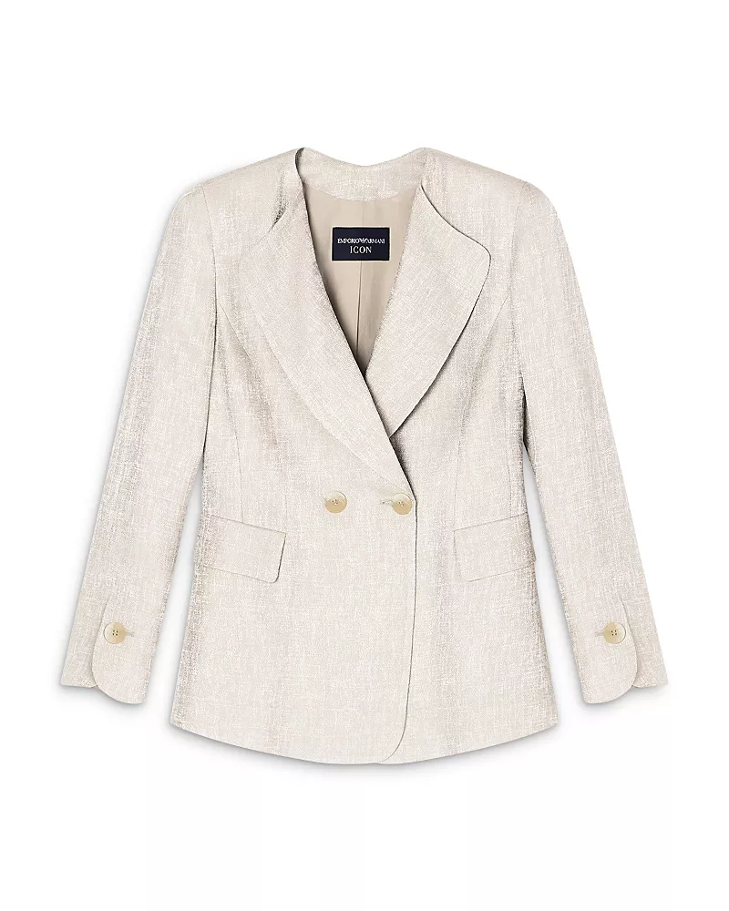 Emporio Armani Textured Jacquard Blazer