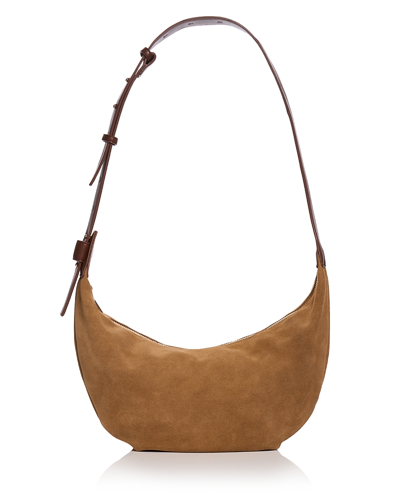 Aqua Suede Hobo Shoulder Bag - Exclusive