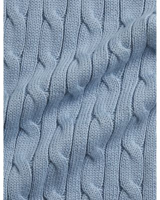 Boys' Cable Knit Cotton Polo Shortall - Baby